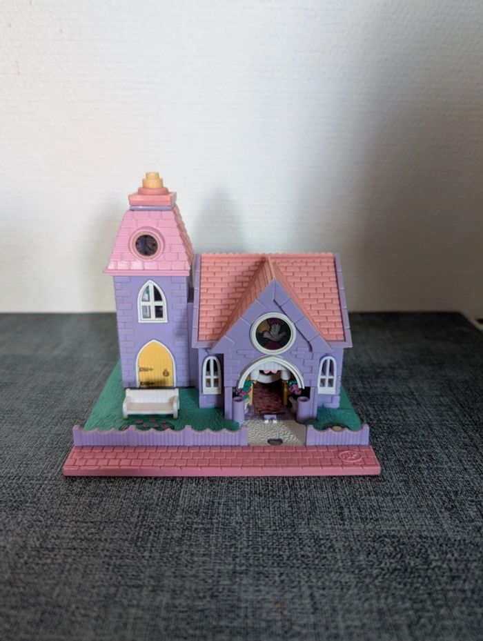 Bluebird Polly Pocket vintage Wedding Chapel 1993