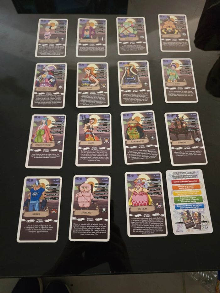 Lot de jeux 15 cartes One Piece