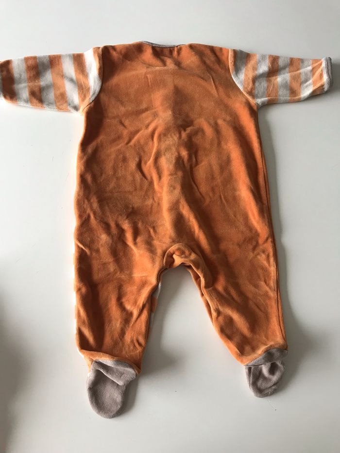 Dors bien en velours orange 6M - photo numéro 2