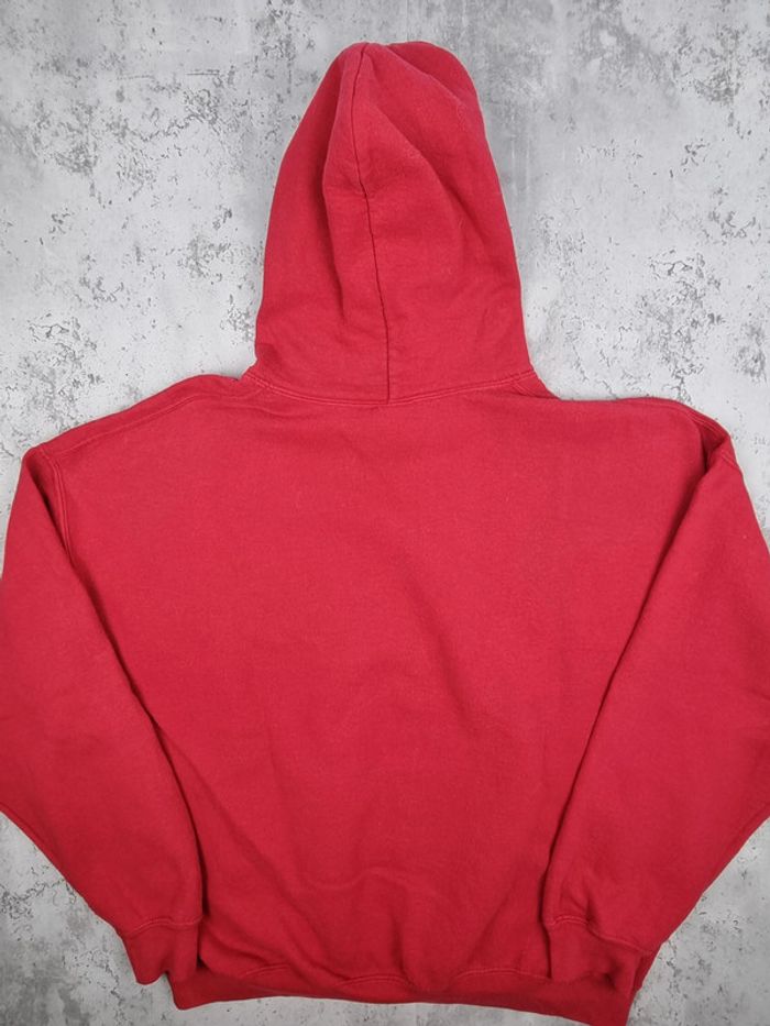 Pull à capuche universitaire Gildan rouge – Taille XL Homme (mesures en photos) - photo numéro 4