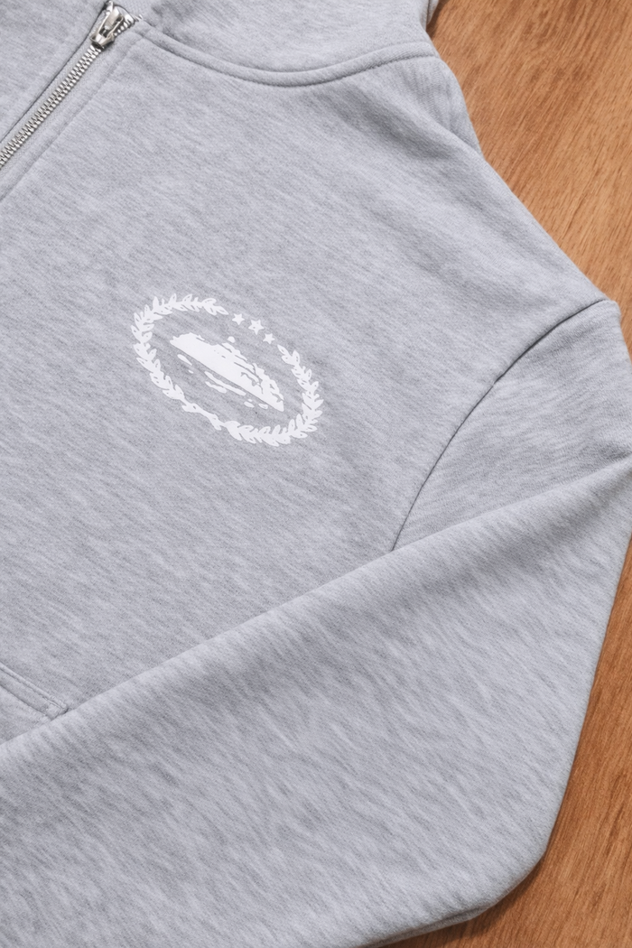 Ensemble Corteiz RTW Alcatraz Wreath Grey White Gris Blanc Tracksuit - photo numéro 3