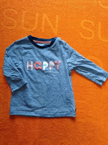 Tee-shirt manches longues 🦀🐟 Obaïbi 12 mois 74 cm