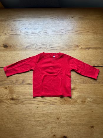 T-shirt Rouge Manches Longues Bébé Garçon 12 Mois / 1 An – Très Bon État – Réduction sur Lot