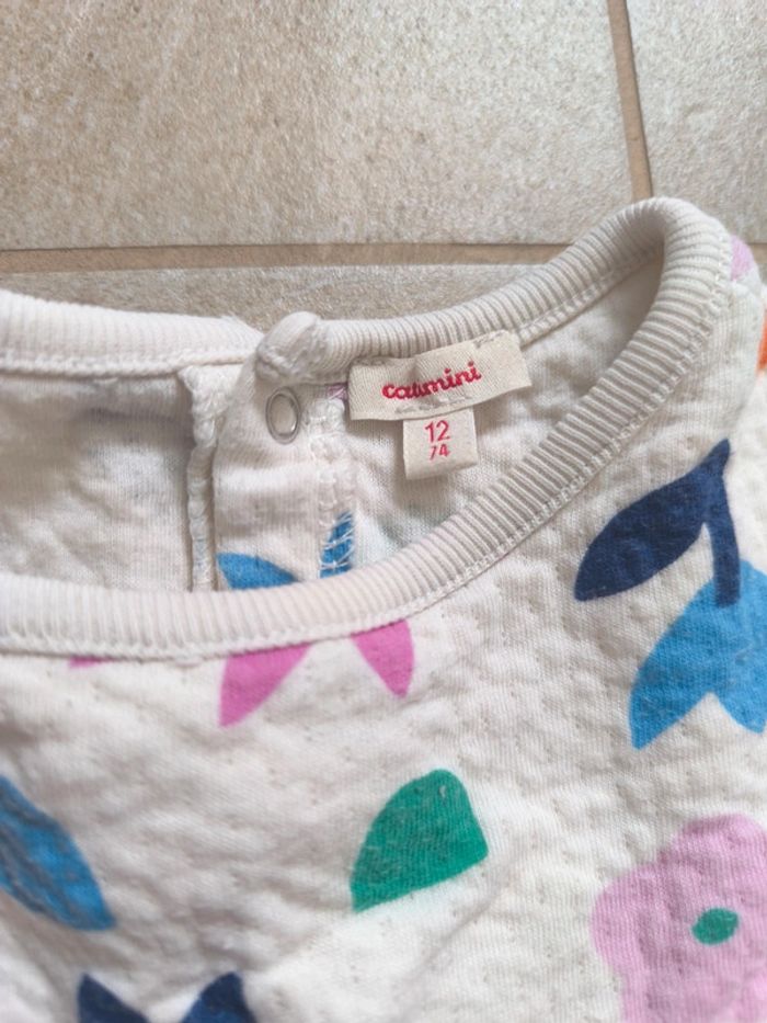 Robe coton Catimini 12 mois - photo numéro 2