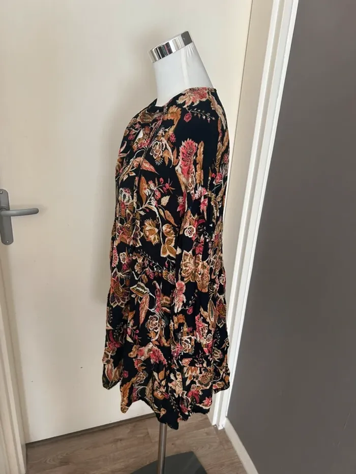 Zara robe été courte imprimée, multicolore taille L/40 - photo numéro 4