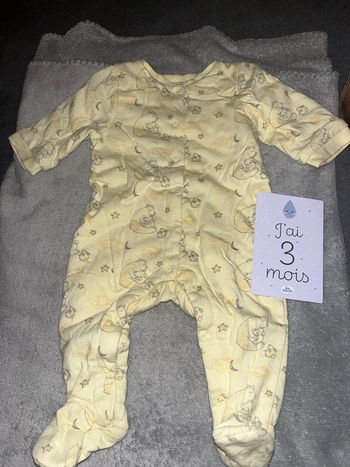 Pyjama ours jaune Kimbaloo