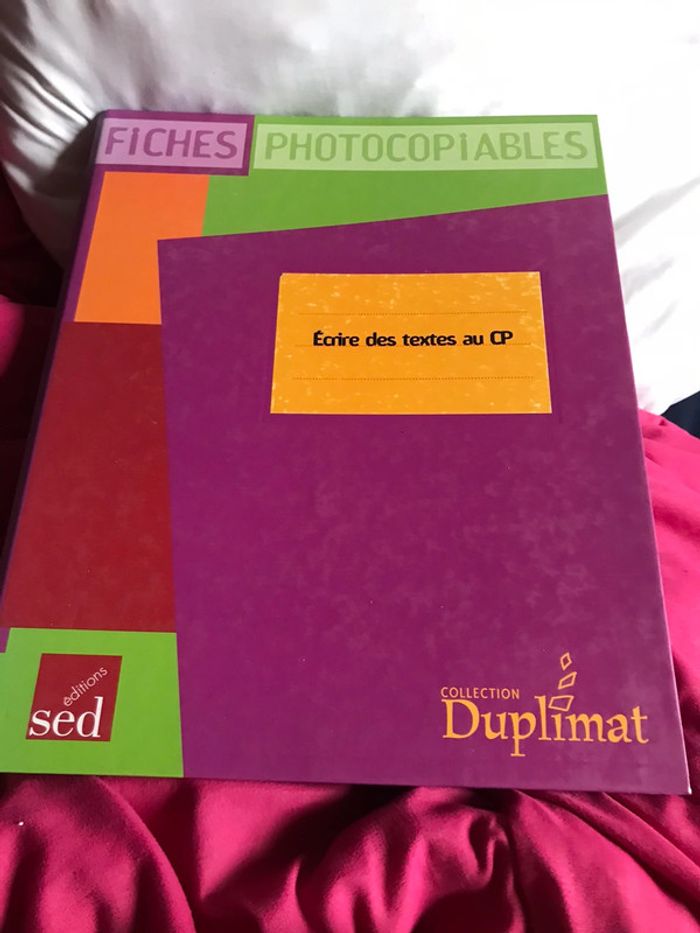 Écrire des textes cp édition sed collection duplimat