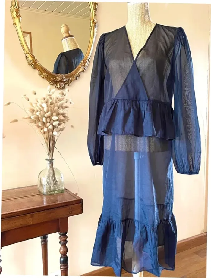 Robe noir transparente à Manches Longues - Monki - neuf - photo numéro 3