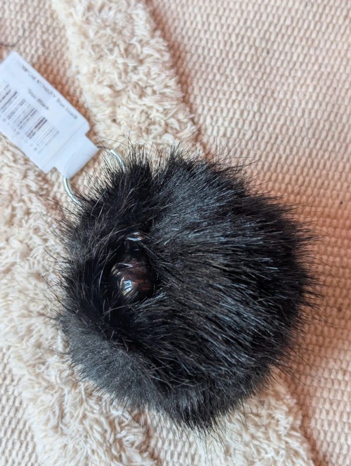 porte-clés pompom Monkey Noir kipling - photo numéro 4