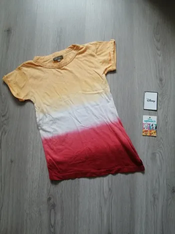 Tee-shirt tricolor asymétrique / in extenso / (8ans)