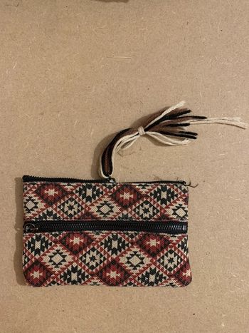 Pochette porte monnaie Mango Style ethnique scandinave