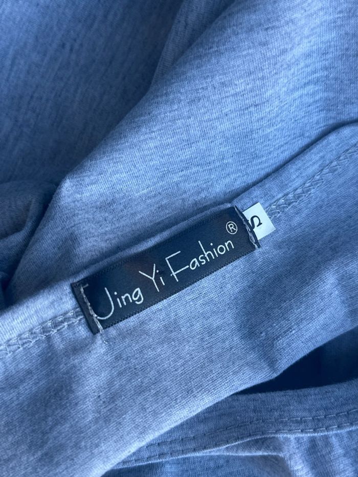 T-shirt été manches courtes gris noir lunettes Harry Potter - photo numéro 5