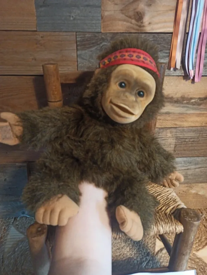 Peluche marionnette singe Hosung vintage tbe - photo numéro 8
