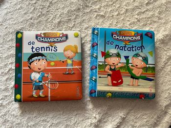 Lot de 2 livres ptits champions fleurus