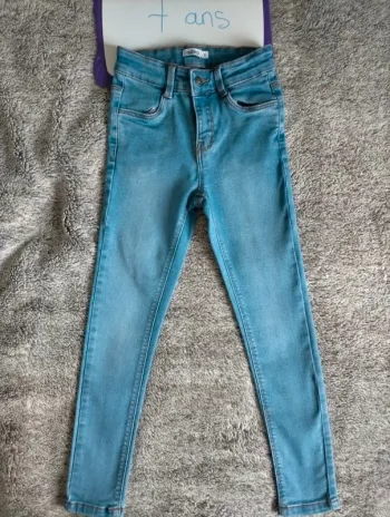Jeans slim fille 7 ans
