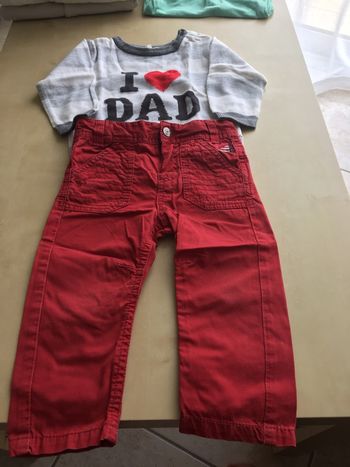 Ensemble tape à l’œil ( pantalon) et h et m ( pull)