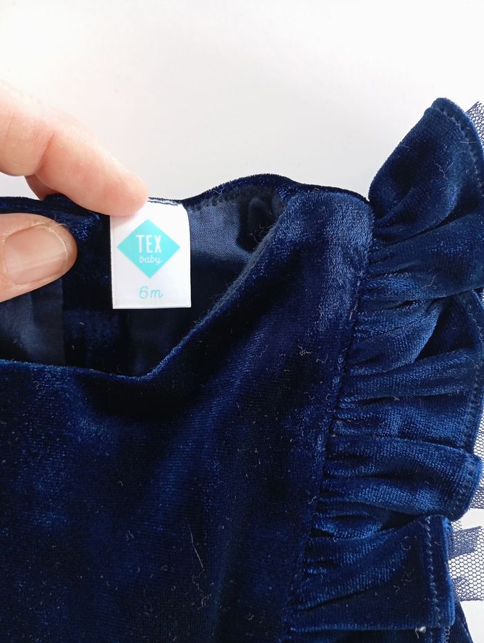 Robe velours Tex 6 mois - photo numéro 3