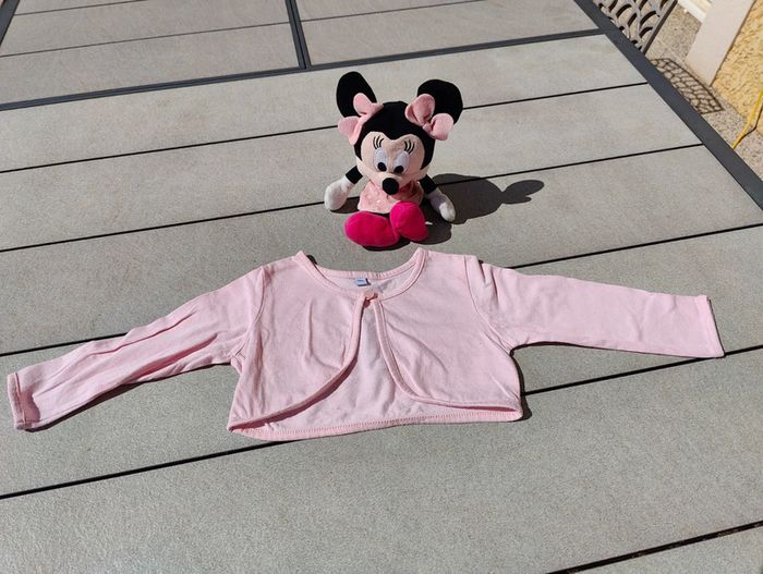 Boléro rose fille 18 mois