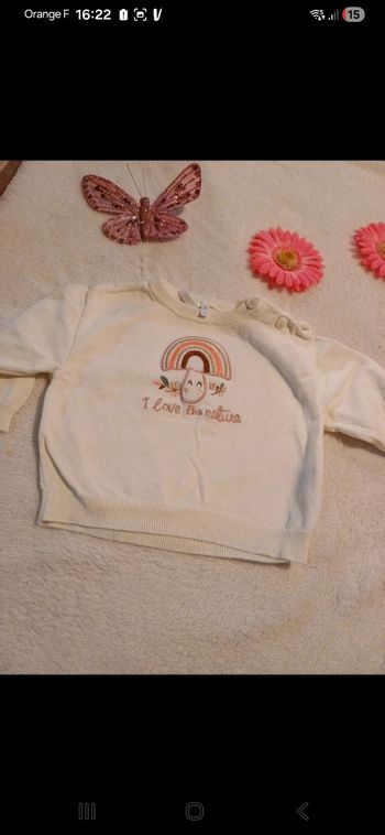 Pull bébé taille 6 mois