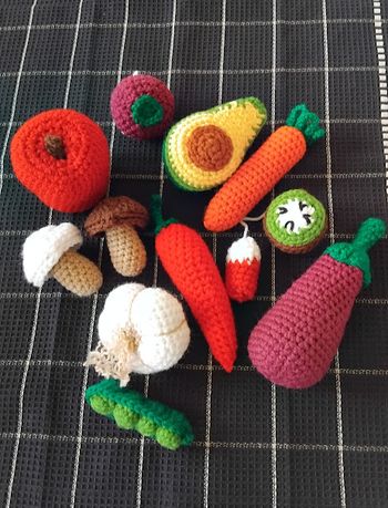 lot de dinette au crochet