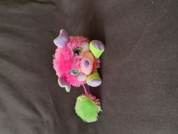 Peluche popples Playmates toys 2007 rose et mauve