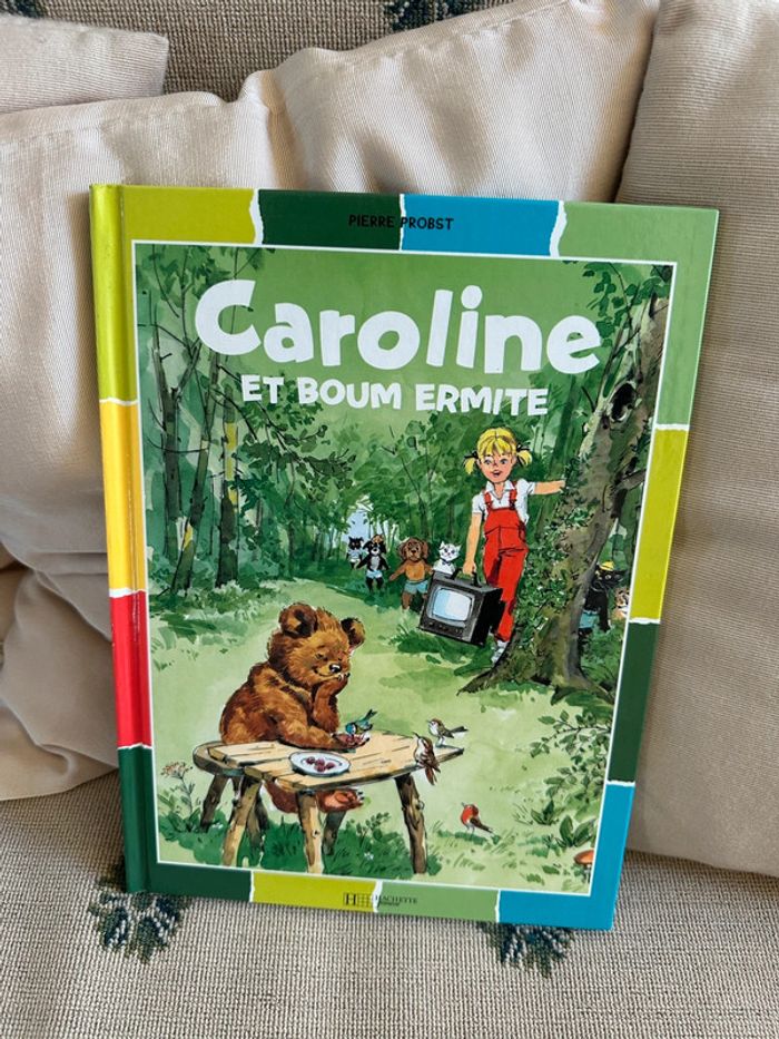 Pierre Probst - Livre Caroline et Boum Ermite - Album bd Hachette damiers couleurs