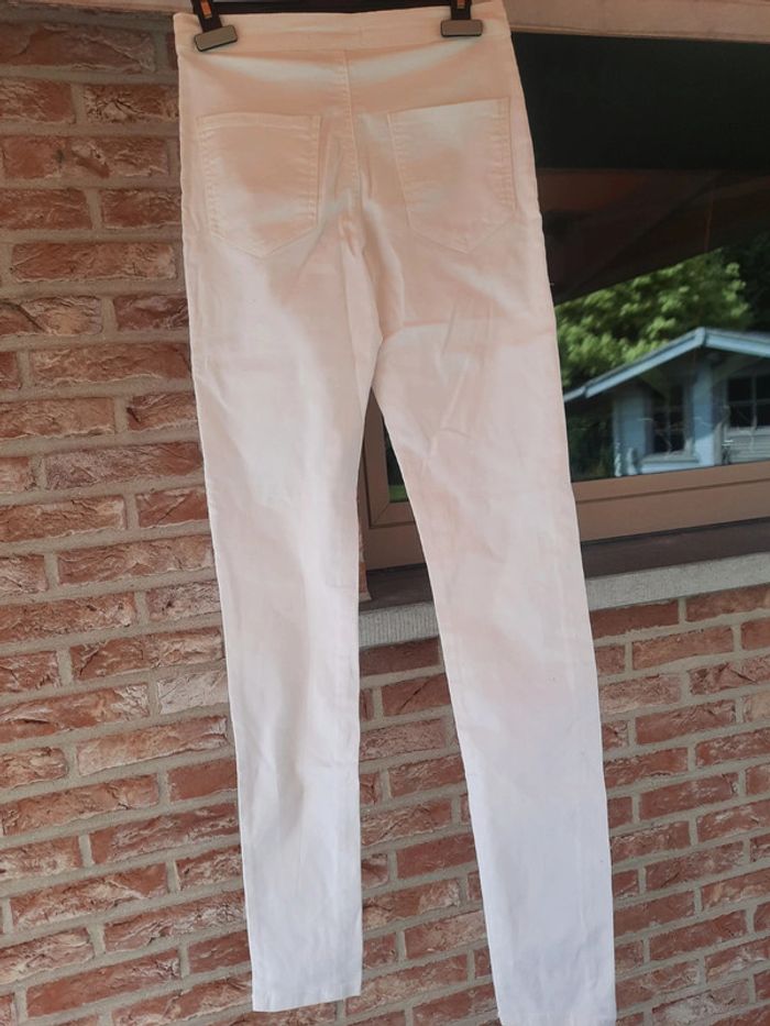 Pantalon  blanc crème - photo numéro 2