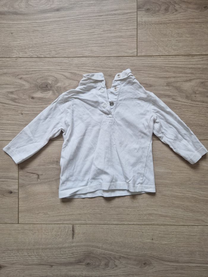 Lot de 3 t-shirts bébé col montant Boite à malices 6 mois - photo numéro 7
