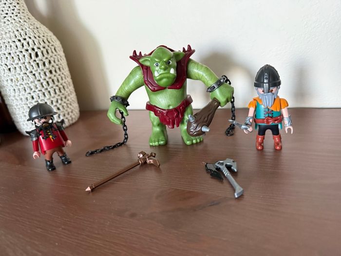 Soldats nains avec troll - Playmobil Knights 6004 - photo numéro 3