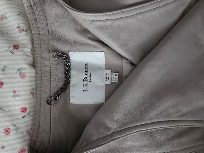 Veste en cuir L.K Bennett, taille 36 - photo numéro 3