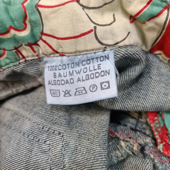 Jeans empiècement fleuri - Kenzo Paris - Taille 36 A1216 - photo numéro 8