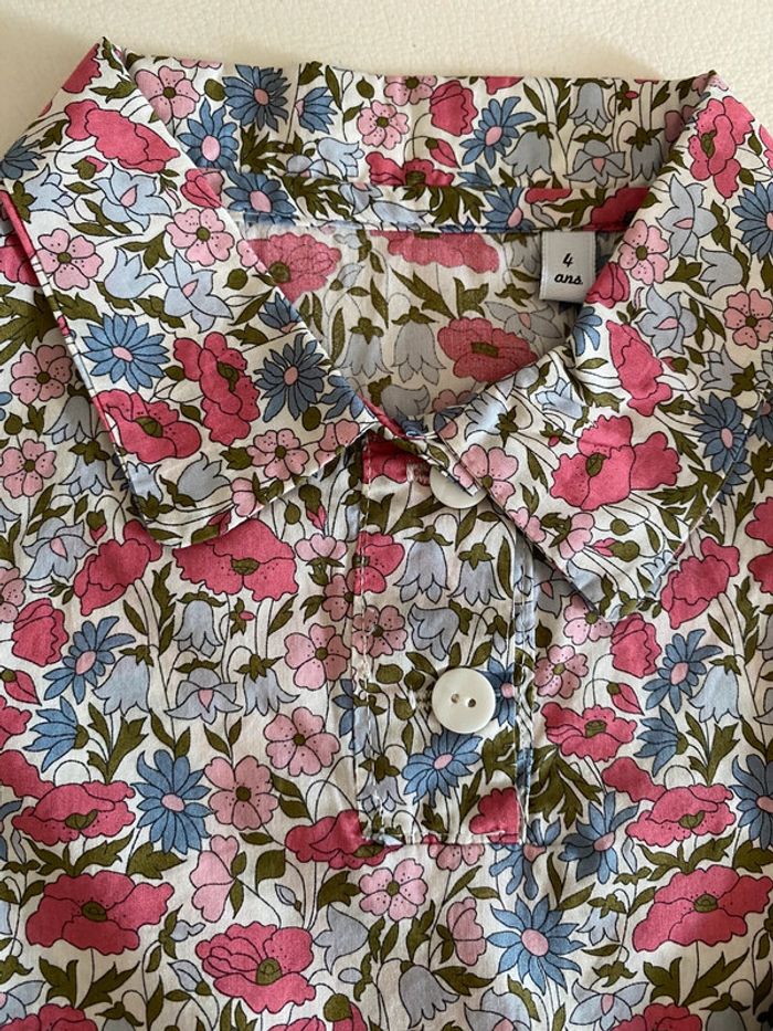 Chemise vareuse liberty 4 ans - photo numéro 3