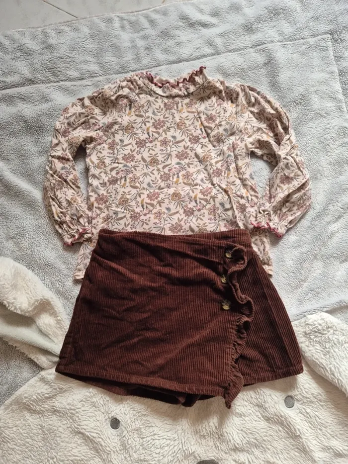 Ensemble Jupe/Short et haut Vertbaudet