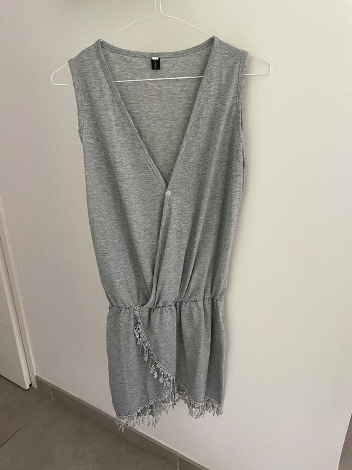 Robe de plage grise S
