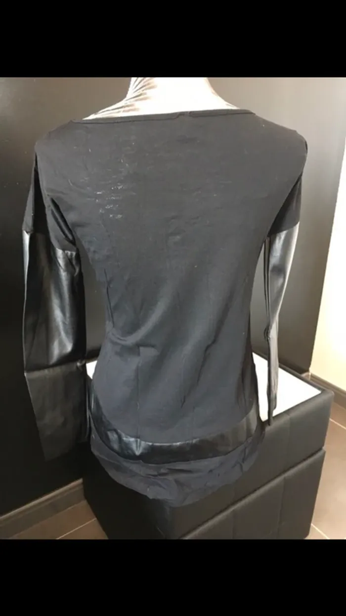T-shirt bi matière oversize - photo numéro 4