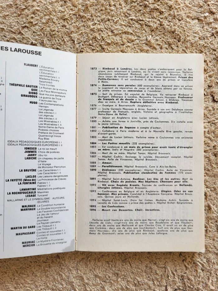 Choix de poésie Verlaine - Les Classiques Larousse - photo numéro 5