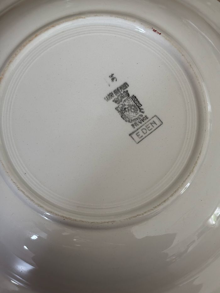 Vintage plat Eden Digoin Sarreguemines - photo numéro 7