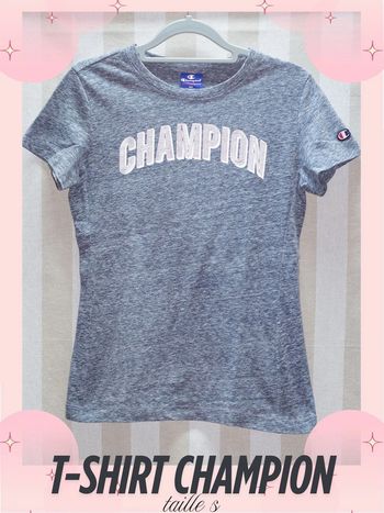 Tee-shirt gris chiné Champion - Taille S