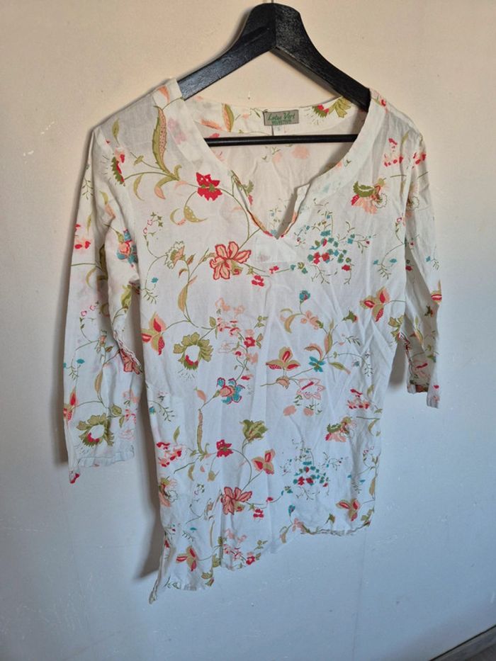 Blouse Lotus vert taille S - photo numéro 2
