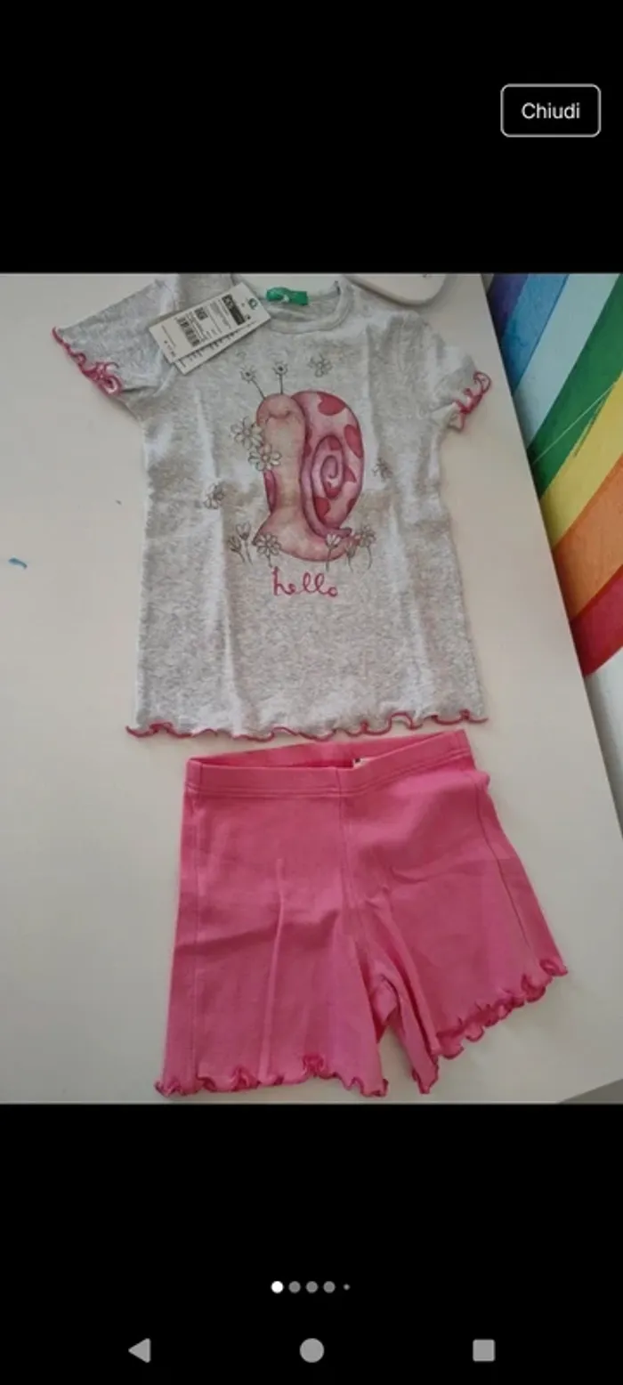 Pyjama fille en 100% coton