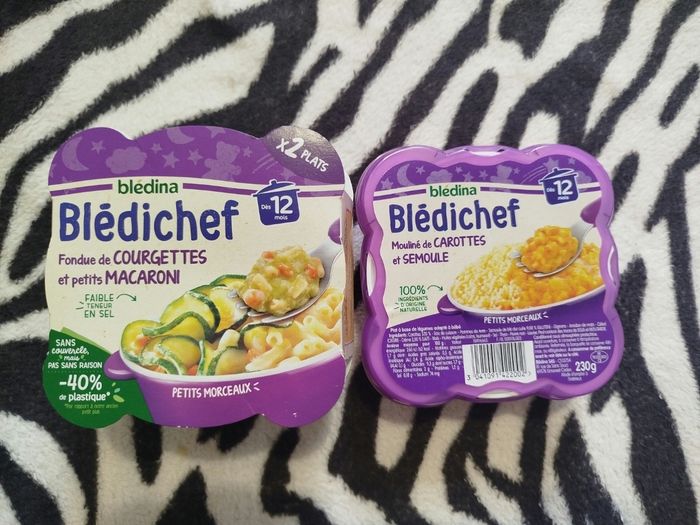 Lot de 3 plats du soirs 12 mois