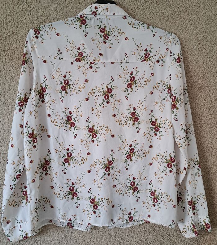 Chemisier blanc fleuri Tally Weijl taille XL - photo numéro 2