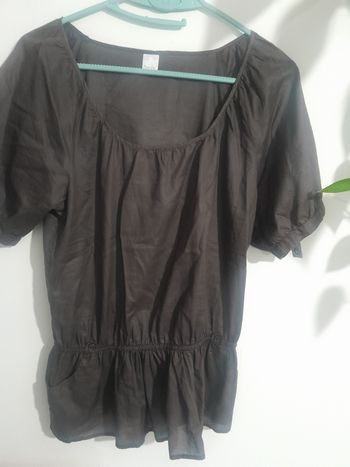 Jolie blouse marron glacé 