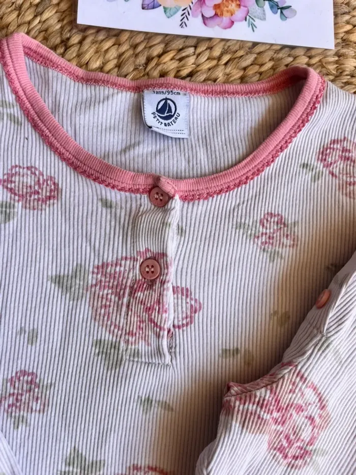 Pyjama léger coton côtelé petit bateau 3 ans - photo numéro 2