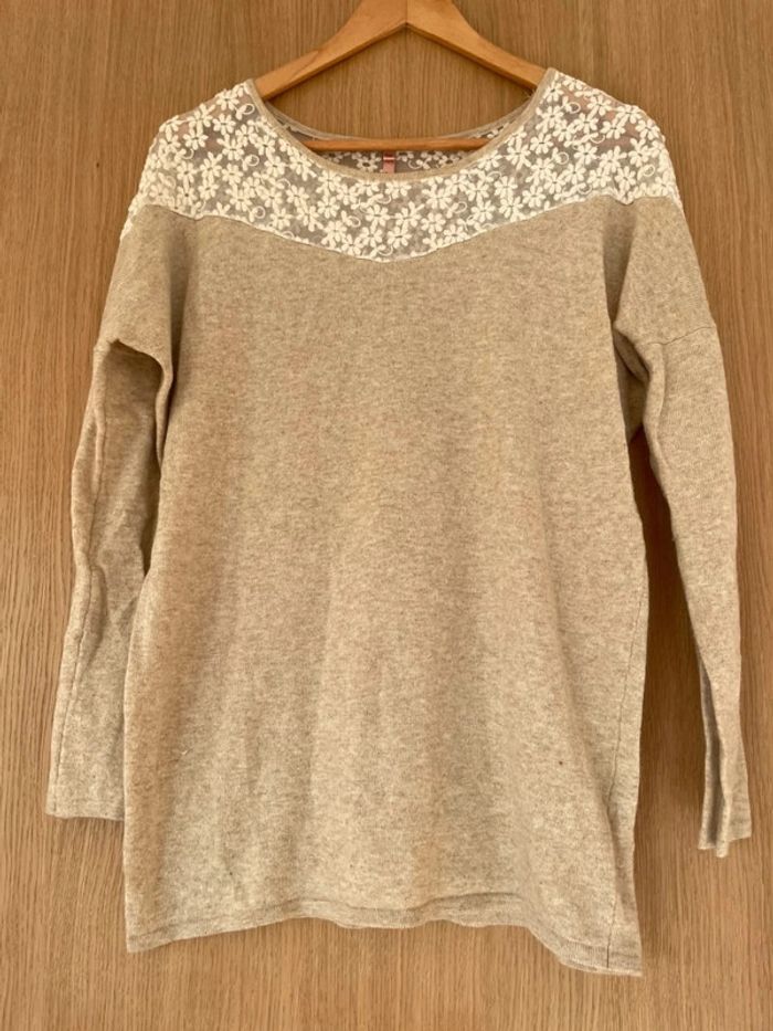 Pull beige sweewe taille unique