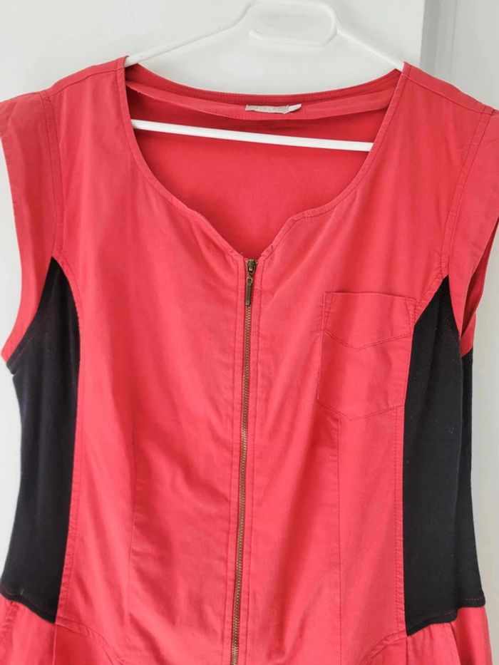 Robe Mi-Longue Rouge Femme Jacqueline Riu – Taille 44 - photo numéro 2