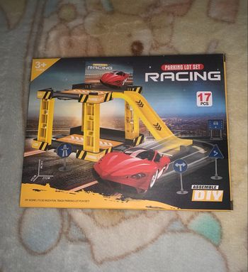 Parking de voitures enfant - Circuit de course à monter - 17 pièces (3+)