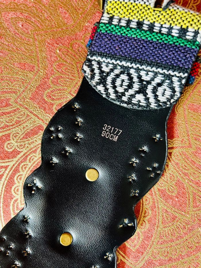 🌺🌿Ceinture ethnique folk hippie boho multicolore colorful woven belt Andean style🌿🌺 - photo numéro 9