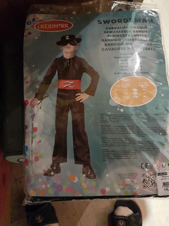 Déguisement  chevalier masqué  10-12 ans