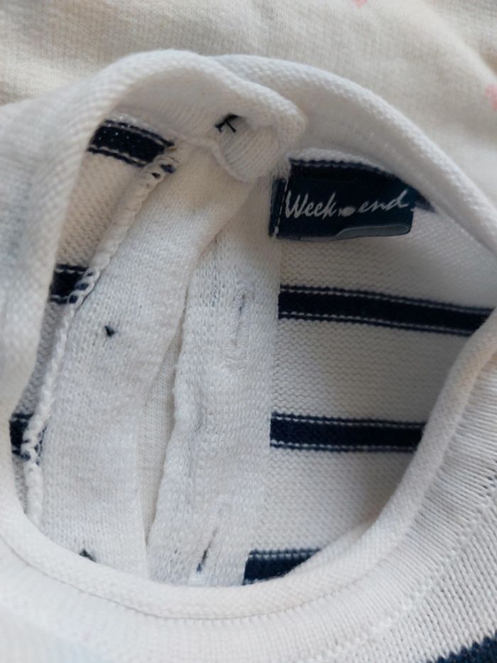 Lot bébé fille 6M 5 hauts et 1 jean (Noukies, Absorba, TAO etc) - photo numéro 3